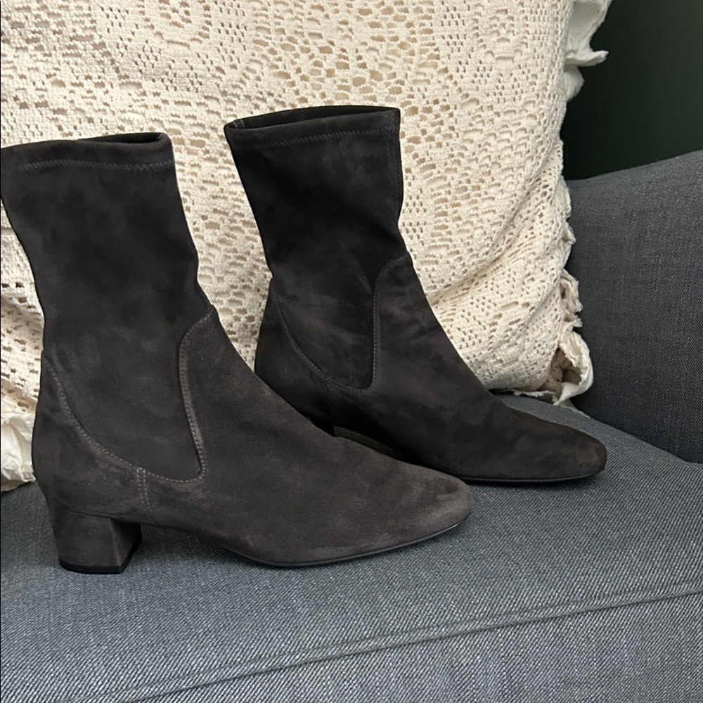 Stuart Weitzman Suede Ankle Boots